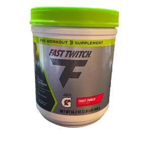 Fast Twitch Pre Workout Powder from Gatorade Fruit Punch 16.2 oz